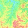 Mapa topográfico Pereiras, altitud, relieve