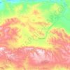 Mapa topográfico Чеди-Хольский кожуун, altitud, relieve