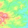 Mapa topográfico El Rincón, altitud, relieve