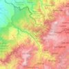 Mapa topográfico Carchi, altitud, relieve