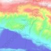 Mapa topográfico Postrer Río, altitud, relieve