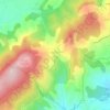 Mapa topográfico Fontienne, altitud, relieve