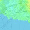 Mapa topográfico Macabebe, altitud, relieve