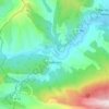 Mapa topográfico Salérans, altitud, relieve
