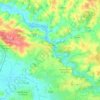 Mapa topográfico Guenrouet, altitud, relieve