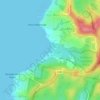 Mapa topográfico Cams Wharf, altitud, relieve