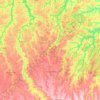 Mapa topográfico Nova Ubiratã, altitud, relieve