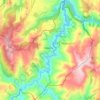 Mapa topográfico Negueira de Muñiz, altitud, relieve