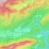 Mapa topográfico Rouffiac-des-Corbières, altitud, relieve