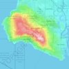 Mapa topográfico Península de Palos Verdes, altitud, relieve