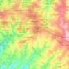 Mapa topográfico Sarandi, altitud, relieve