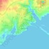 Mapa topográfico Евпатория, altitud, relieve