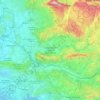Mapa topográfico Parc naturel régional du Luberon, altitud, relieve