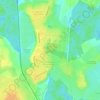 Mapa topográfico Лесколово, altitud, relieve