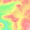 Mapa topográfico Oledo, altitud, relieve