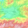 Mapa topográfico Düzce, altitud, relieve