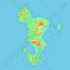 Mapa topográfico Mayotte, altitud, relieve