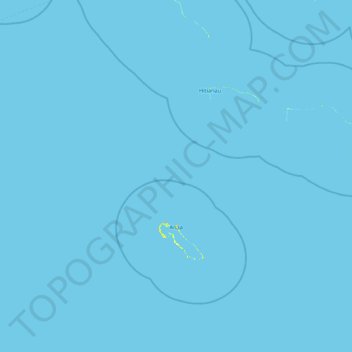 Mapa topográfico Anaa, altitud, relieve