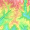 Mapa topográfico Beauregard-de-Terrasson, altitud, relieve