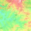 Mapa topográfico Matupá, altitud, relieve