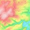 Mapa topográfico Curcy-sur-Orne, altitud, relieve