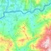 Mapa topográfico Monção, altitud, relieve