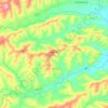 Mapa topográfico Filottrano, altitud, relieve