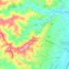 Mapa topográfico Monsano, altitud, relieve