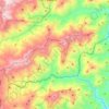 Mapa topográfico Parroquia Quebrada Honda de Guache, altitud, relieve