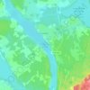 Mapa topográfico Правдинское озеро, altitud, relieve