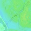 Mapa topográfico остров Лисий, altitud, relieve