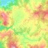 Mapa topográfico Cartelle, altitud, relieve