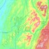Mapa topográfico Batten Kill, altitud, relieve