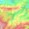 Mapa topográfico Wancennes, altitud, relieve