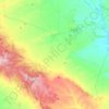 Mapa topográfico Lanaja, altitud, relieve