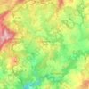 Mapa topográfico Ladignac-le-Long, altitud, relieve