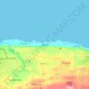 Mapa topográfico Bajura, altitud, relieve