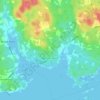 Mapa topográfico Necum Teuch, altitud, relieve