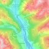 Mapa topográfico La Roche-de-Rame, altitud, relieve