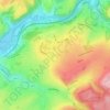 Mapa topográfico Stembert, altitud, relieve