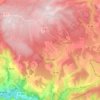 Mapa topográfico Pelouse, altitud, relieve