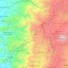 Mapa topográfico Guaranda, altitud, relieve