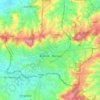 Mapa topográfico Ronse, altitud, relieve