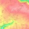 Mapa topográfico Rebais, altitud, relieve