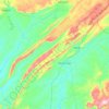 Mapa topográfico Alto Paraguai, altitud, relieve