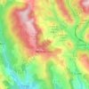 Mapa topográfico Berre-les-Alpes, altitud, relieve