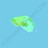Mapa topográfico Horsburgh Island, altitud, relieve
