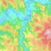Mapa topográfico Lacave, altitud, relieve