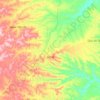 Mapa topográfico Antas, altitud, relieve