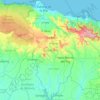 Mapa topográfico Hato Mayor, altitud, relieve